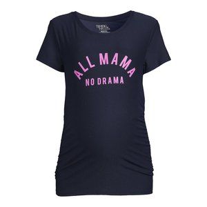 5/$20 NEW M Maternity All Mama No Drama Graphic Tee